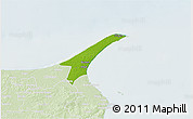 Physical 3D Map of Skagen, lighten