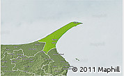 Physical 3D Map of Skagen, semi-desaturated