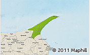 Physical 3D Map of Skagen, shaded relief outside