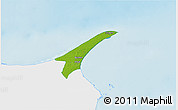 Physical 3D Map of Skagen, single color outside