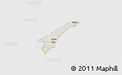 Shaded Relief 3D Map of Skagen, cropped outside