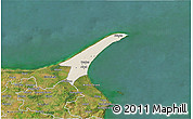 Shaded Relief 3D Map of Skagen, satellite outside