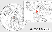Blank Location Map of Skagen, highlighted parent region