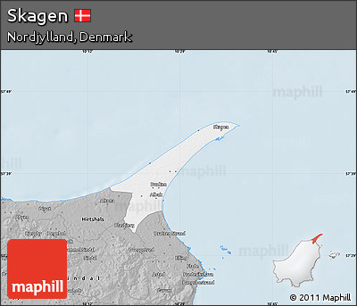 Gray Map of Skagen