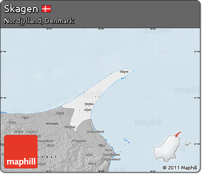 Gray Map of Skagen