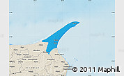 Political Map of Skagen, shaded relief outside