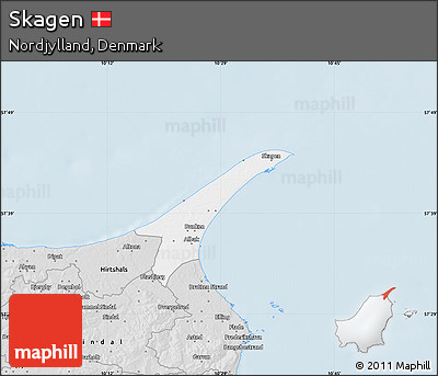 Silver Style Map of Skagen