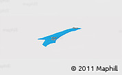 Political Panoramic Map of Skagen, cropped outside