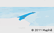 Political Panoramic Map of Skagen, single color outside