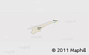 Shaded Relief Panoramic Map of Skagen, cropped outside