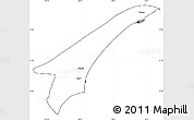 Blank Simple Map of Skagen, cropped outside