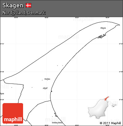 Blank Simple Map of Skagen