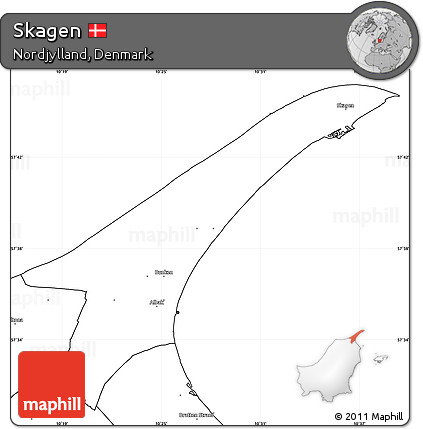 Blank Simple Map of Skagen