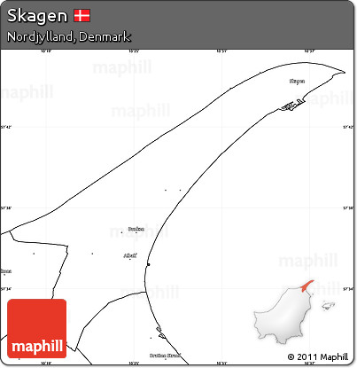 Blank Simple Map of Skagen