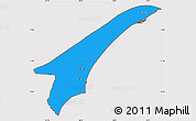 Political Simple Map of Skagen, cropped outside