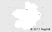 Silver Style Simple Map of Stovring