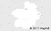 Silver Style Simple Map of Stovring, single color outside