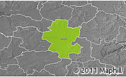 Physical 3D Map of Grindsted, desaturated