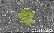 Satellite 3D Map of Grindsted, desaturated