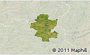 Satellite 3D Map of Grindsted, lighten