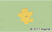 Savanna Style 3D Map of Grindsted, single color outside
