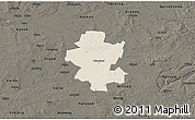 Shaded Relief 3D Map of Grindsted, darken