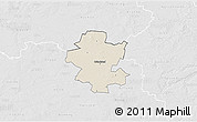 Shaded Relief 3D Map of Grindsted, lighten, desaturated