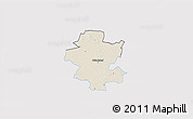 Shaded Relief 3D Map of Grindsted, single color outside