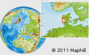 Physical Location Map of Grindsted, highlighted parent region