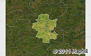 Satellite Map of Grindsted, darken
