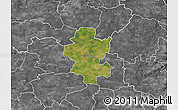 Satellite Map of Grindsted, desaturated