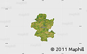 Satellite Map of Grindsted, single color outside