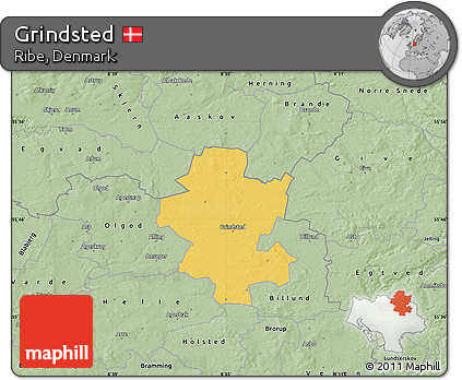 Savanna Style Map of Grindsted