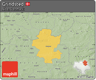 Savanna Style Map of Grindsted