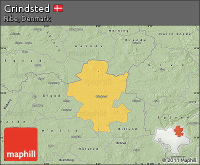 Savanna Style Map of Grindsted
