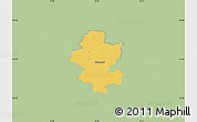 Savanna Style Map of Grindsted, single color outside