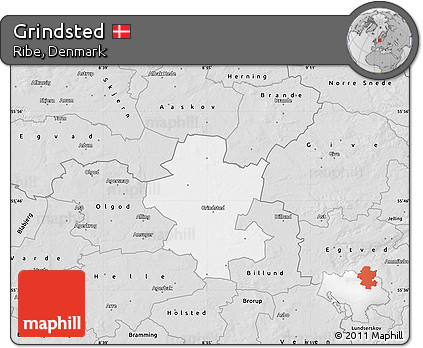 Silver Style Map of Grindsted
