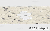 Classic Style Panoramic Map of Grindsted