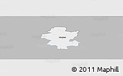 Gray Panoramic Map of Grindsted, single color outside