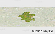 Satellite Panoramic Map of Grindsted, lighten