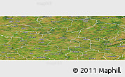 Satellite Panoramic Map of Grindsted