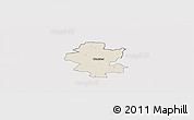 Shaded Relief Panoramic Map of Grindsted, cropped outside