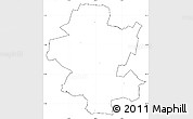 Blank Simple Map of Grindsted, cropped outside, no labels
