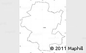 Blank Simple Map of Grindsted, cropped outside