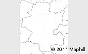 Blank Simple Map of Grindsted, no labels