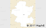 Classic Style Simple Map of Grindsted, single color outside