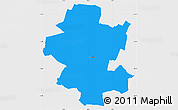 Political Simple Map of Grindsted, single color outside