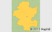 Savanna Style Simple Map of Grindsted, cropped outside