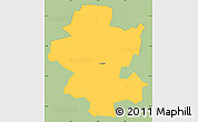 Savanna Style Simple Map of Grindsted, single color outside
