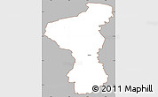 Gray Simple Map of Holsted, cropped outside